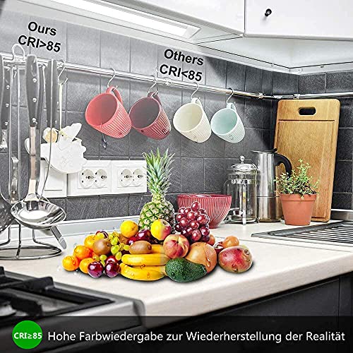 LINTRY Feuchtraumleuchte LED 60CM, Kellerlampe LED Deckenleuchte 20W 4000K Neutralweiß 2400LM LED Röhre, Badezimmer… – Bild 3