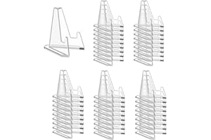 Pairswind 50 Packs Card Display Stand, 2.2 inch Acrylic Easel Mini Card Stand for Sports Graded Trading Baseball Football Card