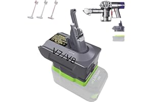 URUN RY18V7V8 Battery Adapter for Ryobi for Dyson V7 V8, Vacuum Adapter Convert for Ryobi 18V to for Dyson 21.6V V7 (SV11) V8(SV10) Handheld Vacuum Cleaner(No Battery)