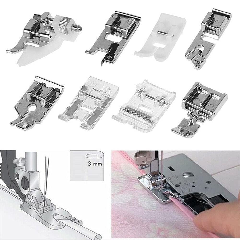 13Pcs Presser Feet Set for Household Sewing Machine Brother Singer Janome Toyota...