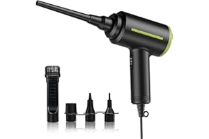 DOROBEEN® Compressed Air Duster, Electric Air Duster, Handheld Air Blower, 500W 40000RPM Powerful Air Duster, Cored Air Duster for Computer Keyboard Electronics Cleaning