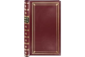 PIONEER PHOTO ALBUMS Spiral Bound Photo Album 300 Bi-Directional Memo Pockets Hold 4x6 Photos, Burgundy