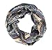 Peach Couture Womens Scarf Graphic Bohemian Henna Print Paisley Scarf Blue Scarf Infinity Scarf Blue