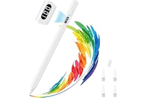 MoKo Stylus Pen for iPad 2018-2025, USB-C Fast Charging Pencil with LED Power Display Tilt Sensitivity for Apple iPad A16/11/