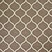 Maples Rugs Rebecca Contemporary Kitchen Rugs Non Skid Accent Area Carpet [Made in USA], 1'8 x 2'10, Café Brown/White