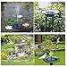 Alvivi Solar for Fountain, Solar Bird Bath Fountain Pump, 1.4W Solar Panel Water Floating Pump Kit, 4 Kinds Spay Heads for Pond, Pool and Garden Decoration