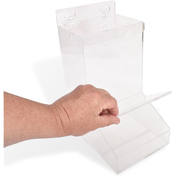 Helivivfy Acrylic Safety Glasses Case, Suitable For Industrial Dental And Laboratory Environments Transparent Holder Or Wall Mounted Design For Storing Visitor Disposable Goggles And Gloves