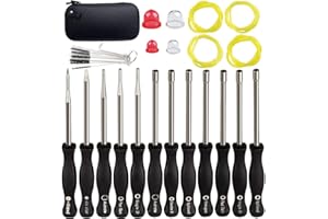 Ferilter 12 PCS Carburetor Adjustment Tool 2 Cycle Small Engine Carb Adjusting Tool Kit for Husqvarna Stihl Echo Poulan String Trimmer Weedeater Chainsaw Blower with Fuel line Primer Bulb