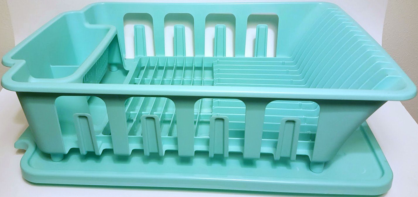 Sterilite 2pc Large Sink Set Black Countertop & Wall Organization Dish