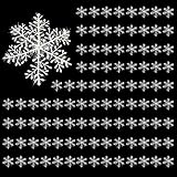 CoscosX 99pcs Snowflake Christmas Ornaments 4.3Inch (White)