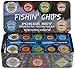 Fishin' Chips - Freshwater - Premium Quality Poker Chips and Playing Card Set