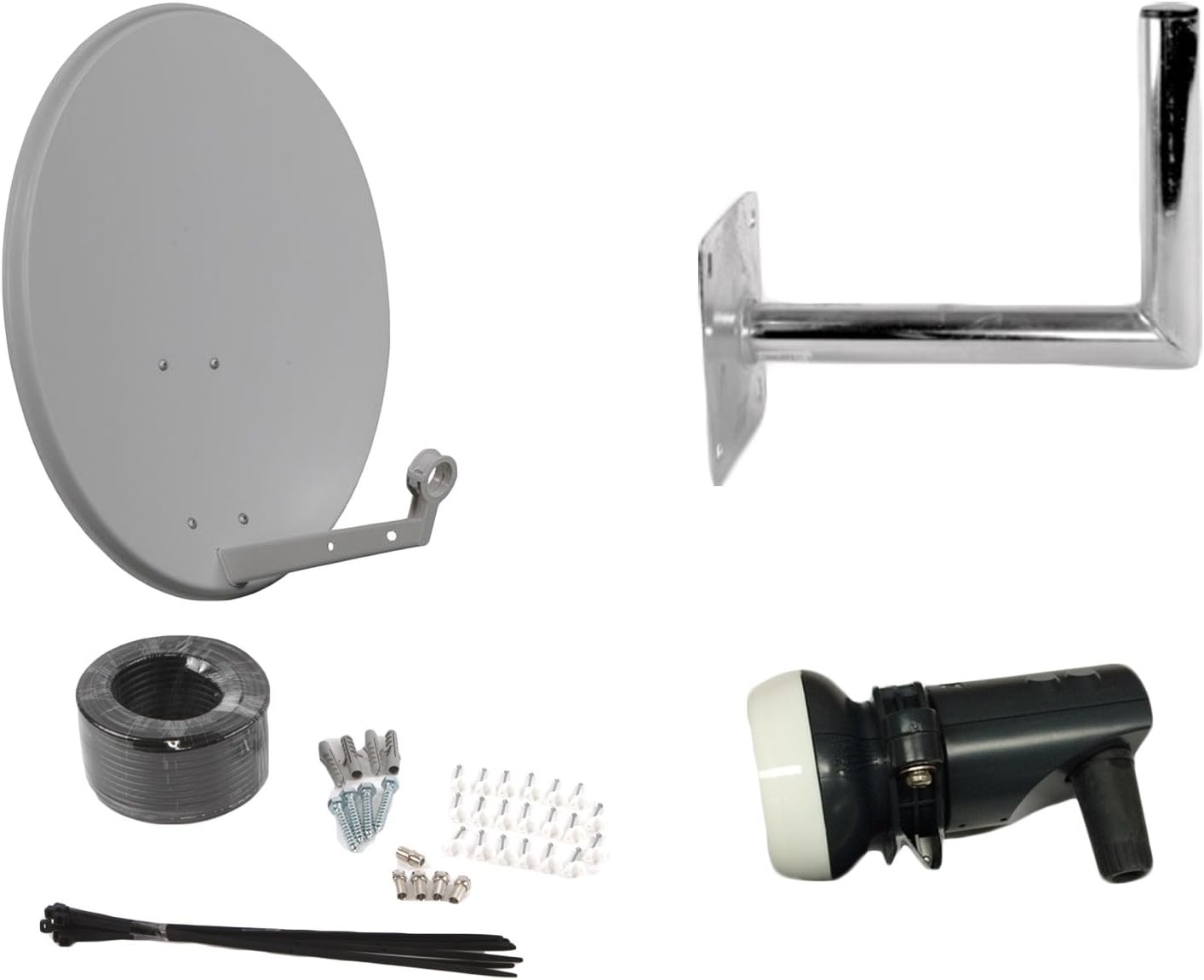 Universal 60CM Satellite Dish For Sky Freesat Astra Hotbird Polesat