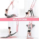 flintronic Yoga Stretching Strap Pink Aerial Rope Back Bend Trainer view 4