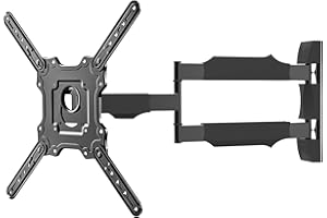 Charmount Long Arm TV Wall Mount for Most 26-65 Inch TVs, 24 Inch Extension Support TV Mural Swivel, Extend & Tilt Corner Ful