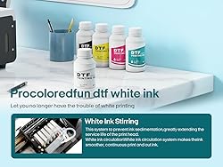 Procoloredfun DTF Ink 1500 ml and Powder Set 6 x