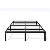 LUMUNANCE Metal Bed Frame Queen Size - 14 Inch Heavy-Duty Queen Platform Bed Frame No Box Spring Needed, Easy Assembly, Noise-Free, Sturdy Mattress Foundation, Underbed Storage Space