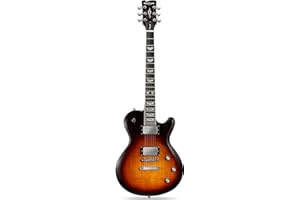WESTCREEK GUITARS WestCreek HELIOS Solid Body Electric Guitar, LP Style for Beginner, Rounded End Frets, Bone Nut, Rosewood Fretboard, Mahogany Body, Full Size (Brown)