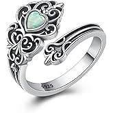 925 Sterling Silver Inspirational Jewelry Rings Adjustable Ring Personality Encouragement Gift for Teens Women