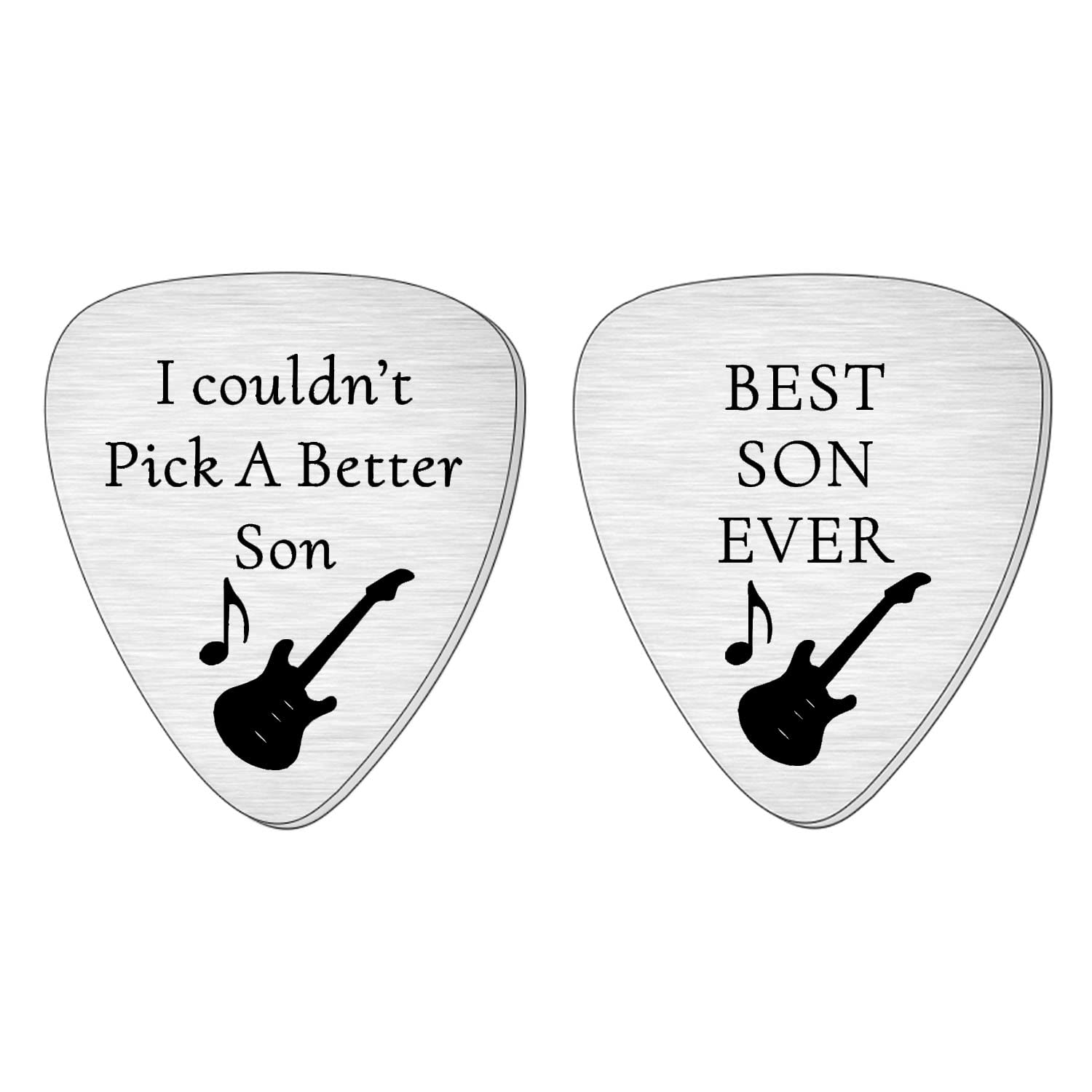 SMARGO I Couldn't Pick A Better Son Guitar Picks Plectrum Gifts From Mum Dad For Birthday Christmas Presents Best Son Ever