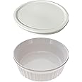 Corningware 24oz/708 ml Round French White Casserole Dish & F-24 24oz French White Lid
