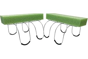 2 Pack 12 Inch Wire Headstone Saddle with Foam Attached Rustproof Galvanized Cemetery Gravestone Saddle Made in USA