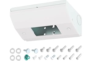 SUPLIFE GFCI Under Cabinet Outlet Box, Under Cabinet Outlets Hardwired, Increased Wiring Space, Easy to Install, Heavy Duty Metal Structure, Comply with NEC Standards, Keep Tile Backsplash Tidy, GFCI Fit Box