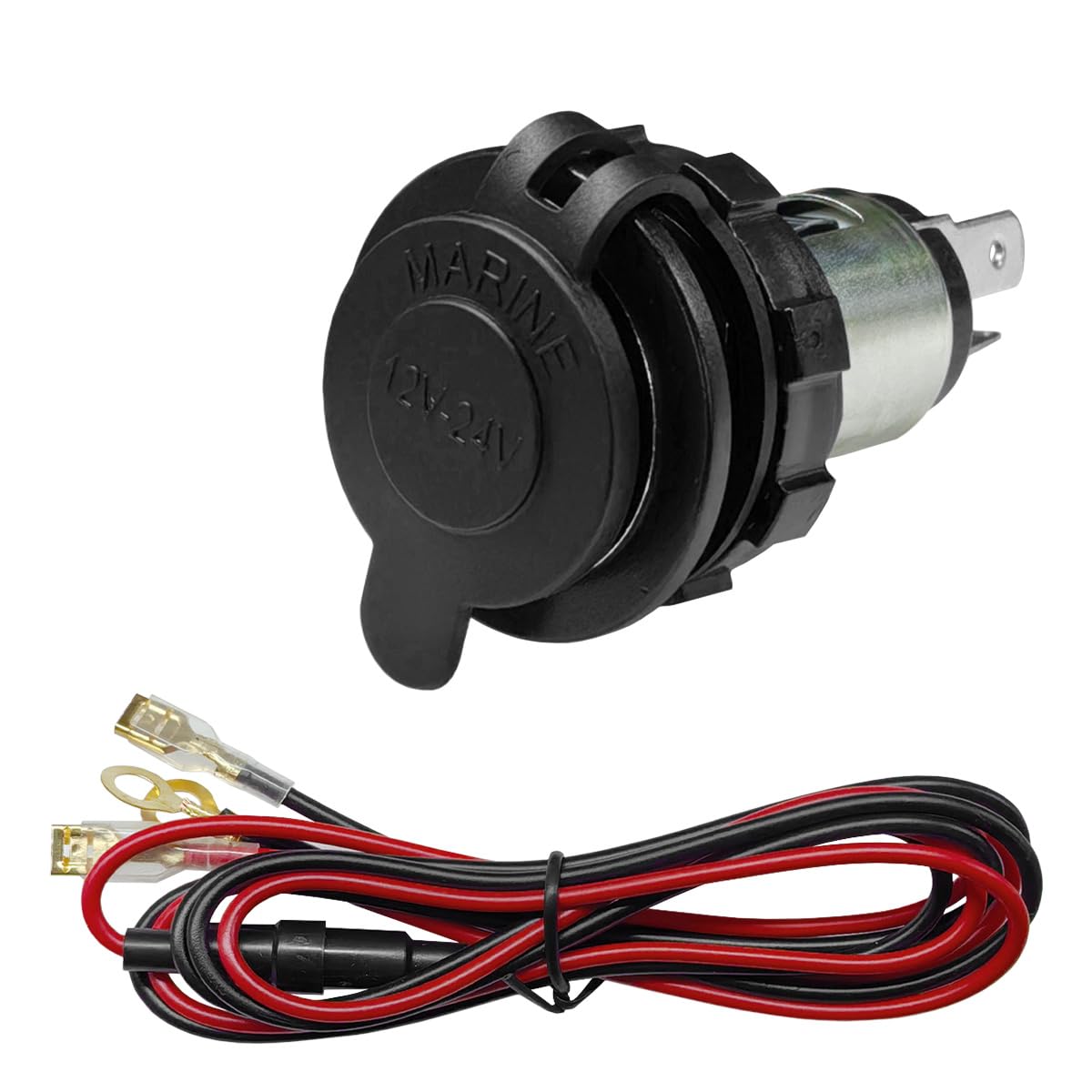 voltage cigarette lighter socket Cigarette Lighter Socket, DC 12V Car Power Outlet Socket Replacement, 1PC