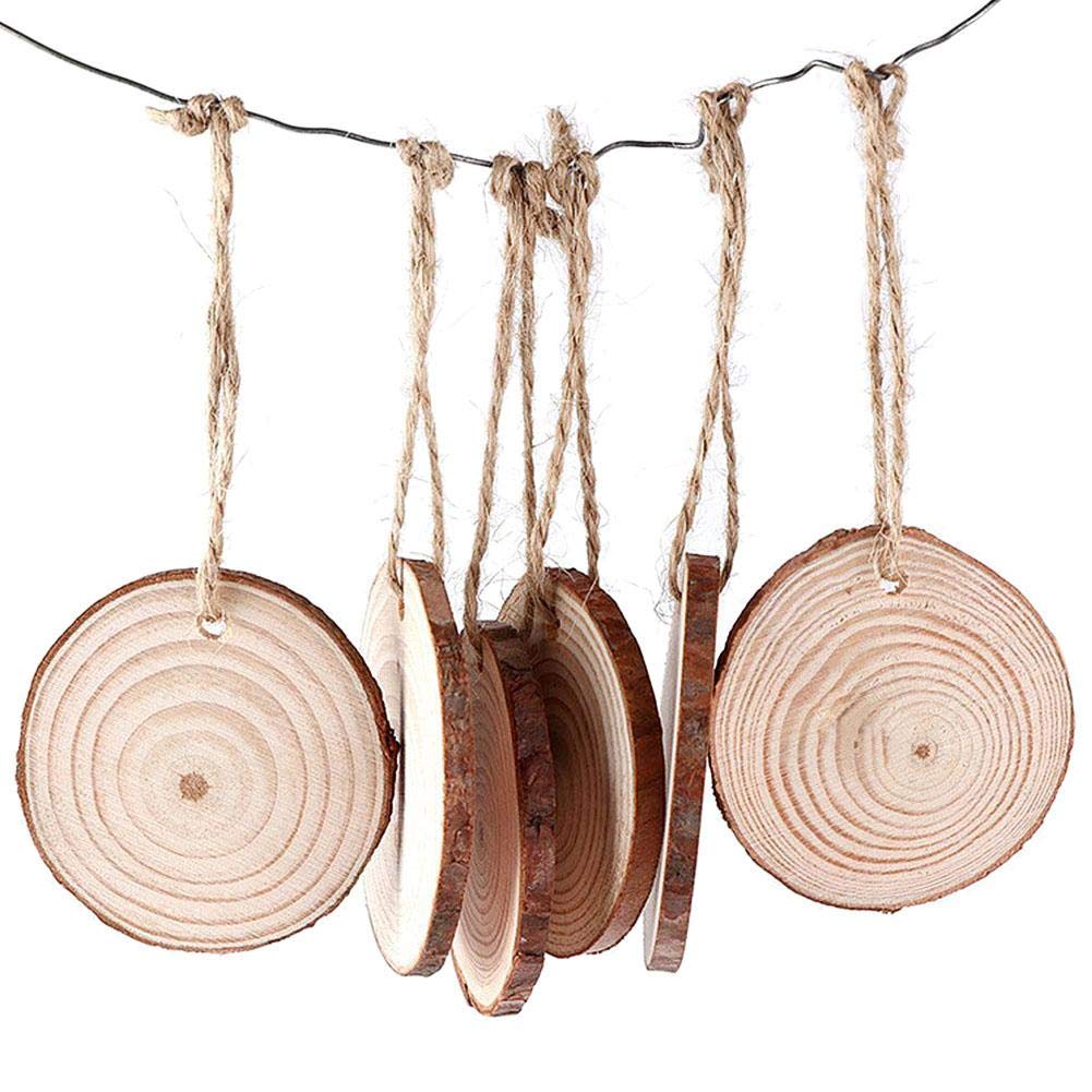 para DIY Manualidades Pintar Weihnachtsschmuck B Discos de Madera