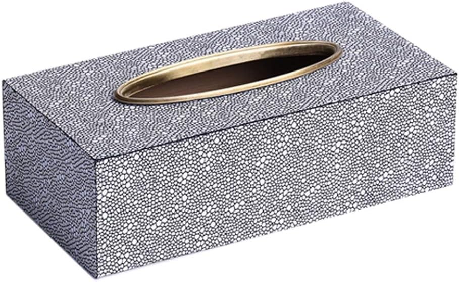 UCYG PU Leather Tissue Box Holder Bathroom Toilet Paper Towel Holder Toilet Paper Box Roll Tray Waterproof Tray Shelf Wall Mount,22.511.57cm (Color : Grayish White)