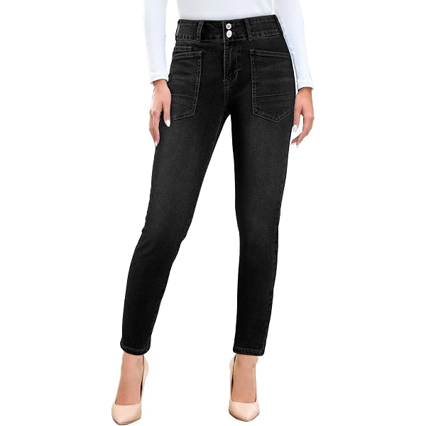 Alaïa Jeans skinny a vita alta Blu - Alaia