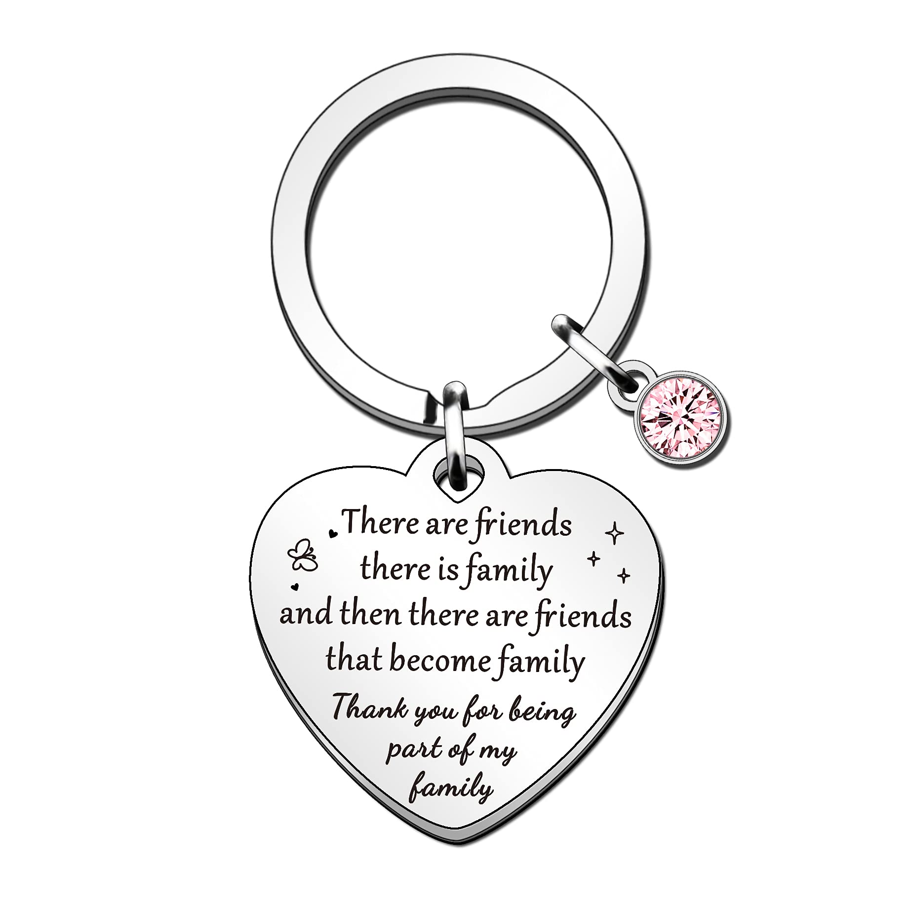 SMARGO Best Friend Keyring Gifts for Women Girls Birthday Christmas Graduation Long Distance Friendship Gift Keychain for Good Friends