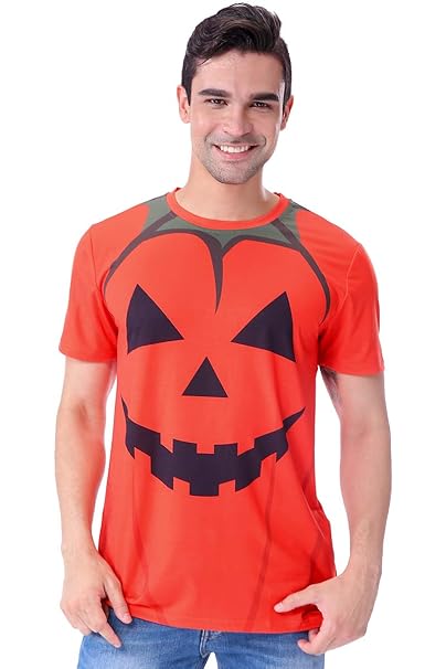 maglietta arancione uomo