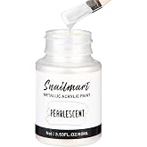 Acrylic Paint Metallic Pearlescent,80ml Pearl Acrylic Paint for Art Painting, Hand-crafts, Non-Toxic, Non-Fading Ideal for Canvas, Wood, Fabric, Ceramic, Stone, Craft Supplies