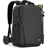 TARION Camera Backpack Waterproof Bag - DSLR Camera Bag with 15.6in Laptop Compartment Rain Cover, Professional Travel Photography Backpack for Photographers, SLR, Camera Lens, TR-XL, Black