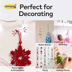 Command 17026CLR-ES Decorating Clips, Clear, 20-Clips