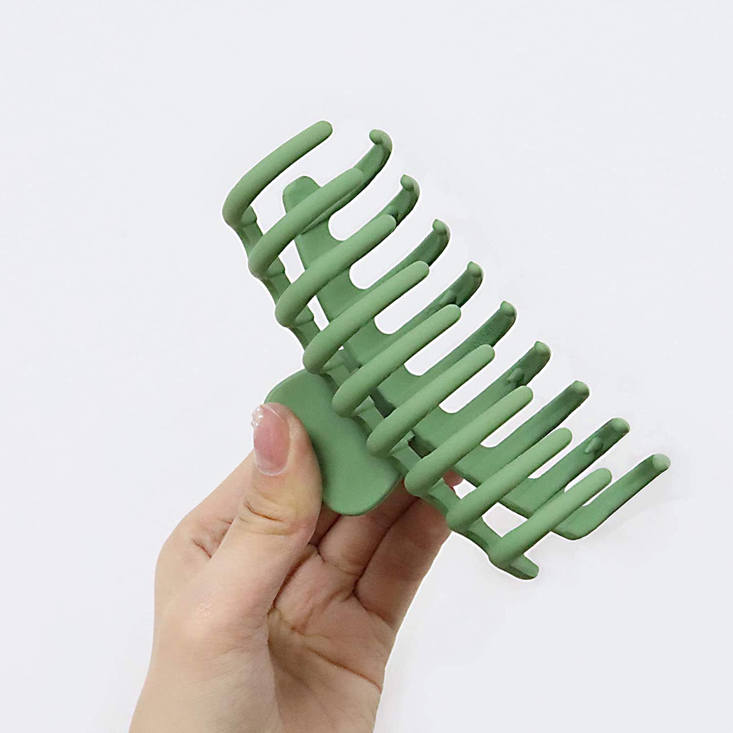 JSY Hair Clips Big Hair Claw Clips Nonslip Large Claw Clip for Women and Girls Thin Hair, Strong Hold for Thick Hair, 4 Color Available 4.3 Inch (4 Packs) : Beauty