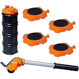 Heavy Duty Furniture Lifter 4 Appliance Roller Sliders with 660 lbs Load Capacity Wheels + Adjustable Height Lifting Tool Lev