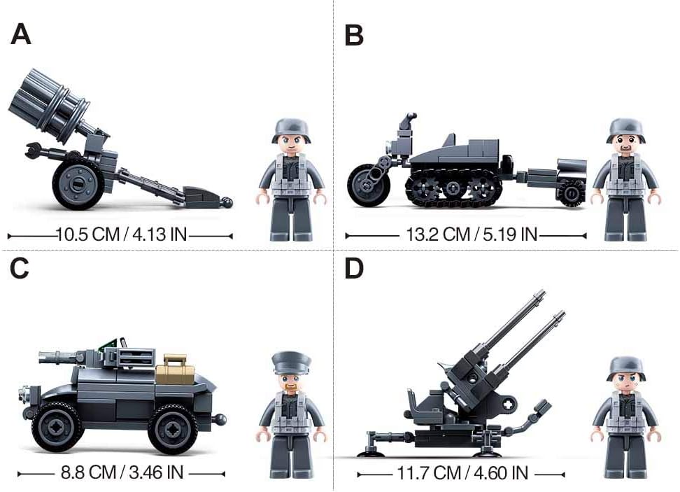 Sluban WWII- 4 into 1 - Display Box, Various - Image 5