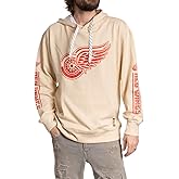 Calhoun NHL Men's Retro Heritage Pullover Hoodie | Cotton Fleece, Classic Front & Sleeve Prints