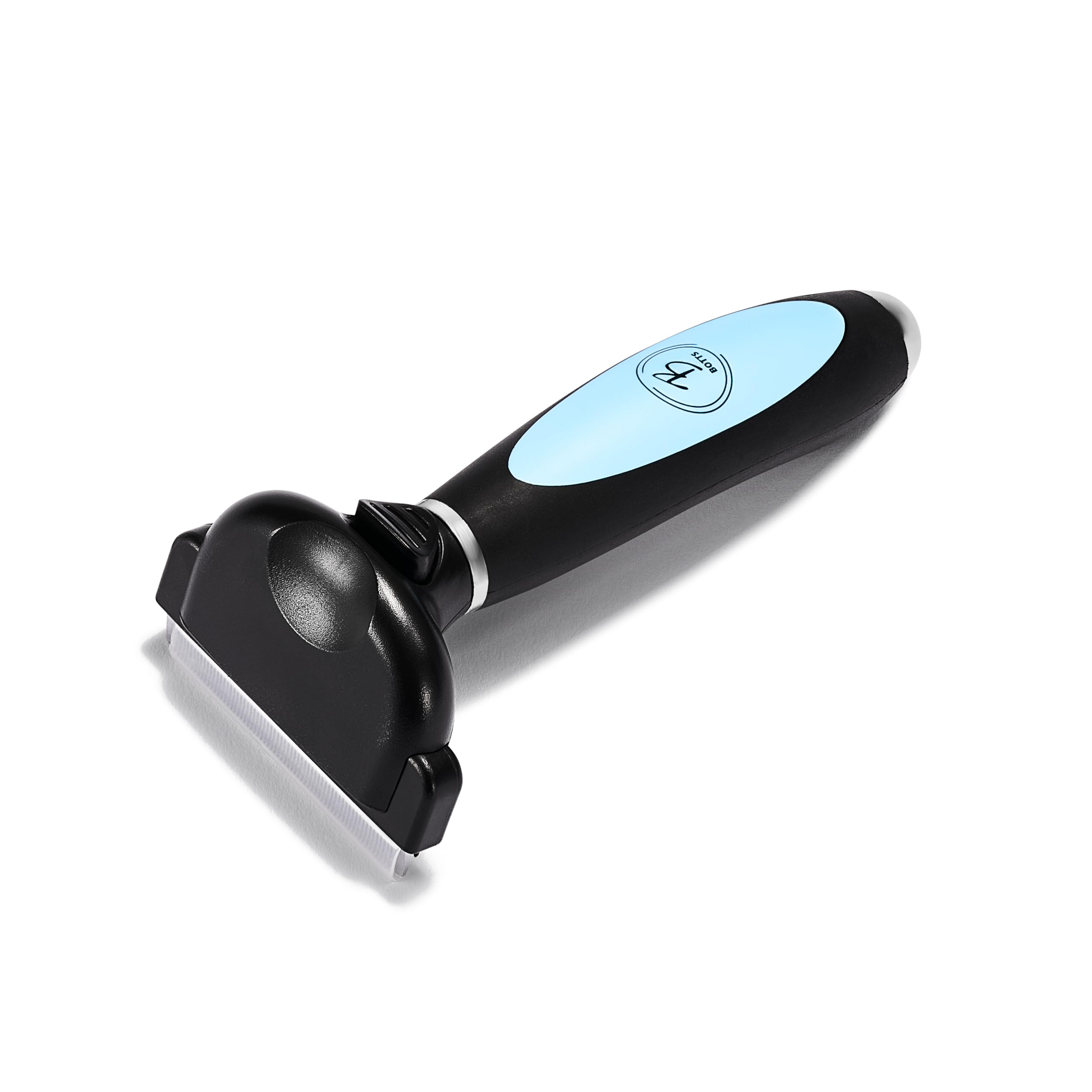 Botts Pet De-shedding Tool and Pet Grooming Brush with Button for an Easier Clean Ideal for your Dog or Cat with Either Short or Long Hair