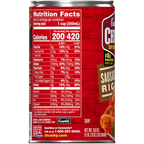 6 Campbells+Chunky+Sausage+Pepper+Rigatoni