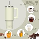 WATERSY 1182ml Travel Mug Stainless Steel Vacuum Insulated Cream White view 8