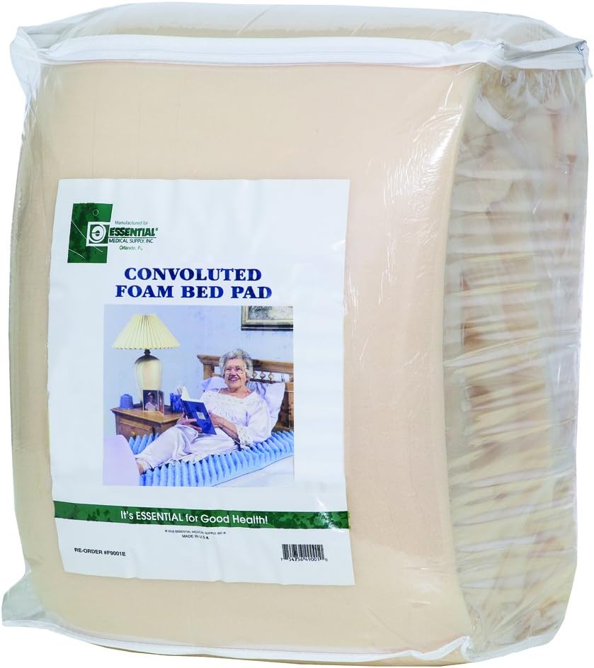 Essential Medical Supply Convoluted Bed Pad, Twin Size, 4 Inch: Health & Personal Care