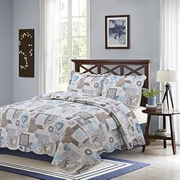 Amazon.com: Hilin Fashion Cotton Printed Quilt Set, with