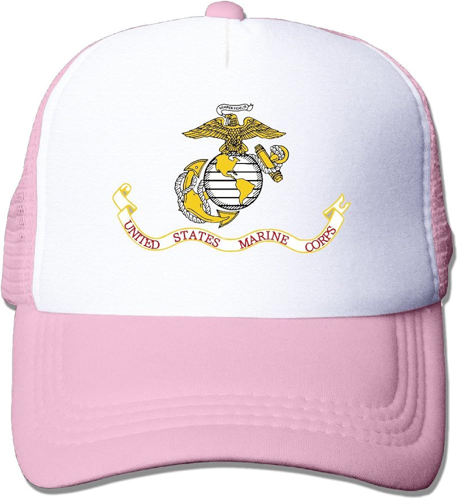United States Marine Corps USMC Unisex Mesh Truck Hat Snapback Hats Outdoor Sports