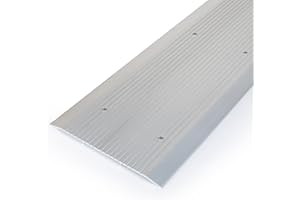 BARZEN Premium Door Threshold - Door Saddle Flat Utility ADA Wheelchair Compliance - Commercial GradeExterior Door Threshold - Aluminum, 10" Wide x 84" Long