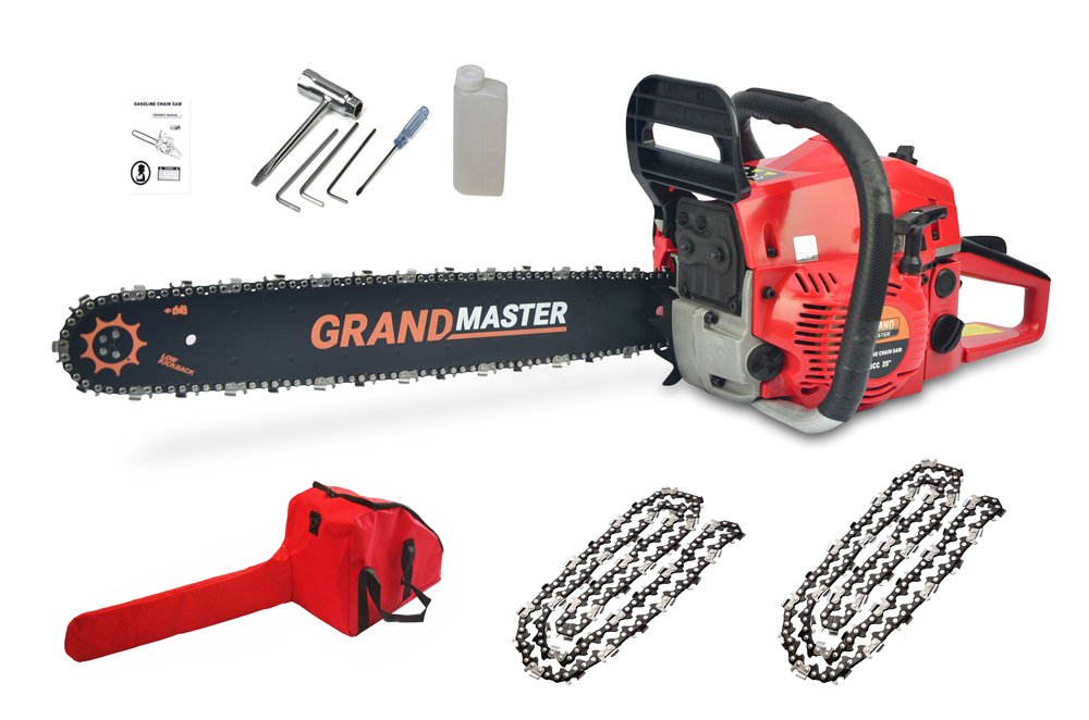 Motosierra Gasolina cc Potente Espada cm Arranque Fácil Cv cadenas y bolsa