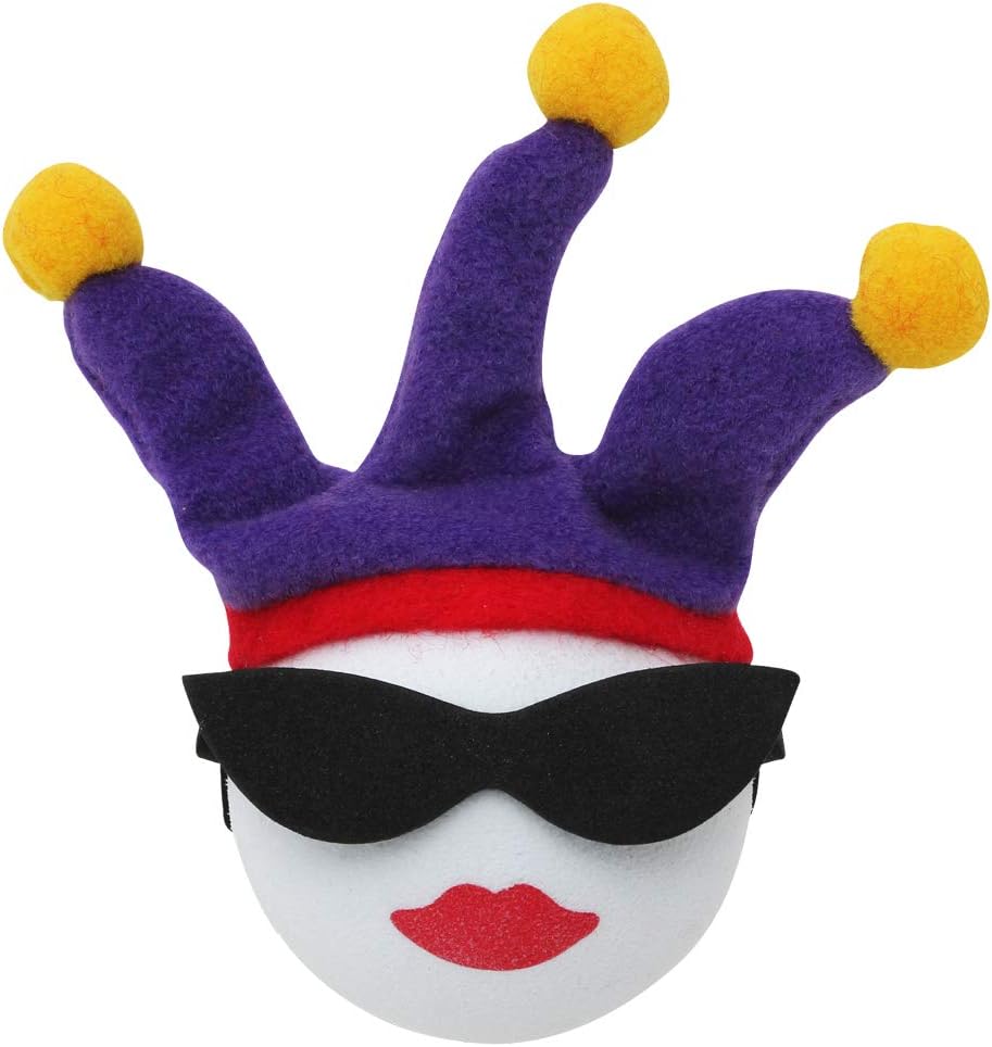 Coolballs® - Fat Thick Antenna: Cool Jesterette Car Antenna Topper/Antenna Ball/Mirror Dangler