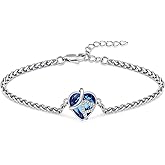 zeqingjw Heart Urn Bracelet for Ashes - Stainless Steel Cremation Bangle for Ashes - Memorial Keepsake Ash Jewelry for Women