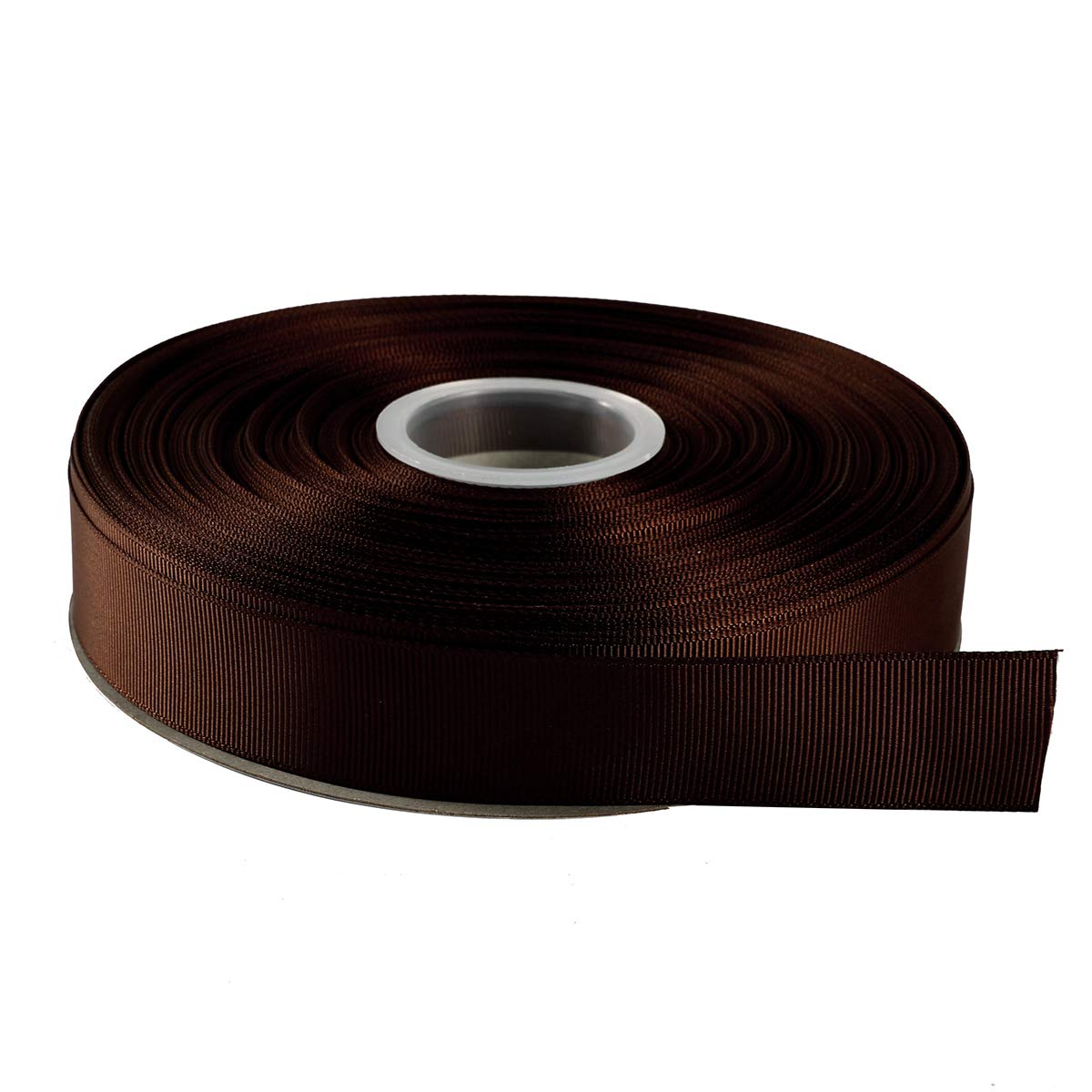 ITIsparkle 25mm Grosgrain Ribbon 45 Meters-Roll Set for Gift Wrapping Scrap Books Party Favor Hair Braids Hair Bow Baby Shower Decoration Floral Arrangement Craft Supplies, Brown Ribbon